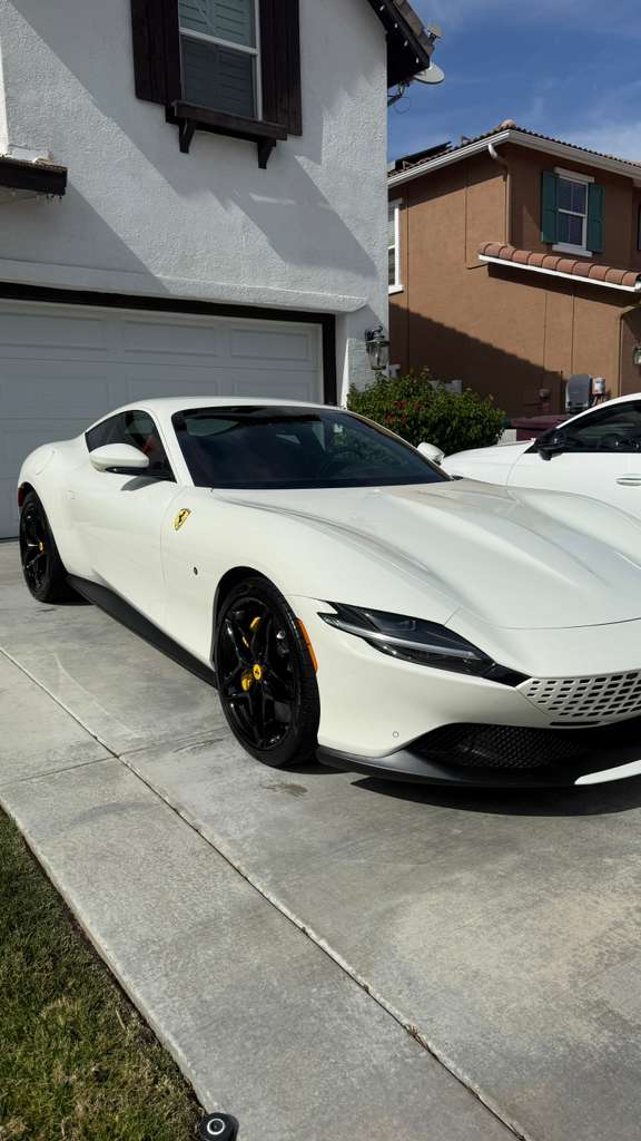 Mobile car detailing in Riverside & San Diego County — sports car with a polished gloss finish, detailed in a residential driveway